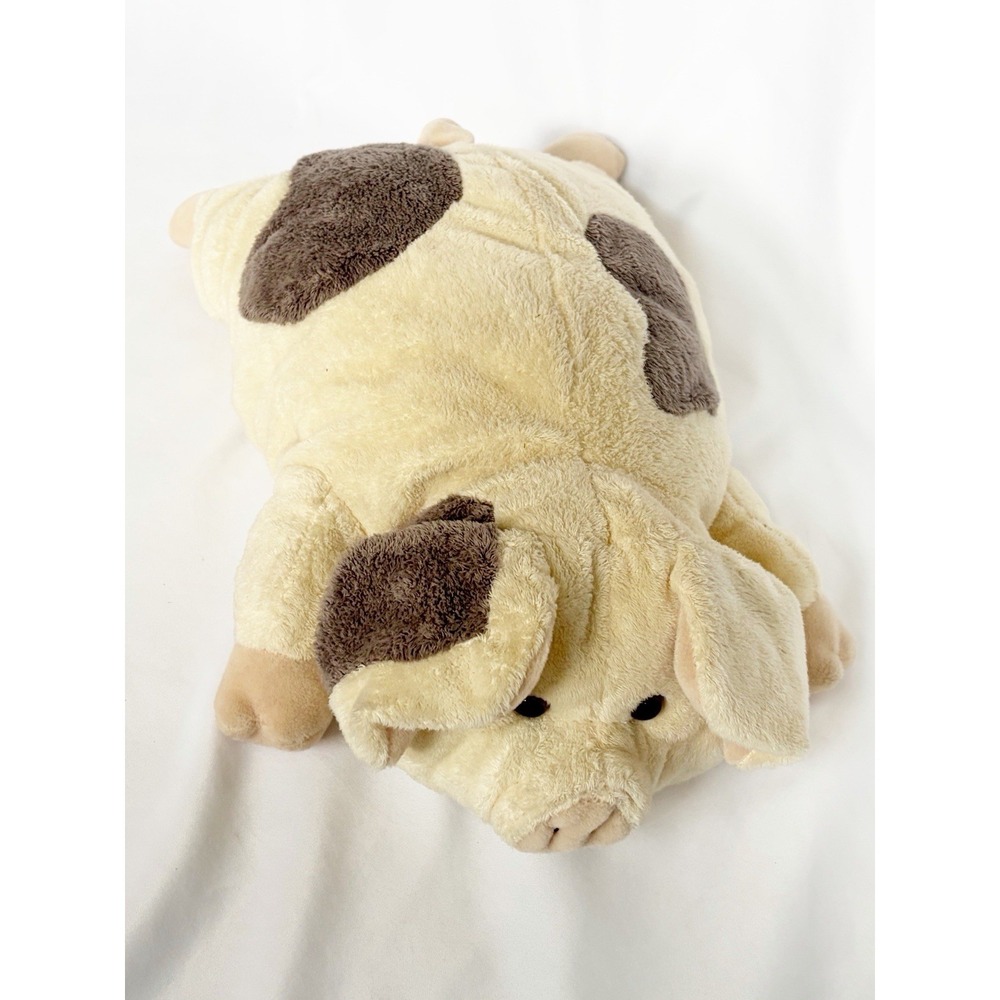Vintage Aurora World 14" Stuffed And Beans - Cream Colored Pig *RARE*